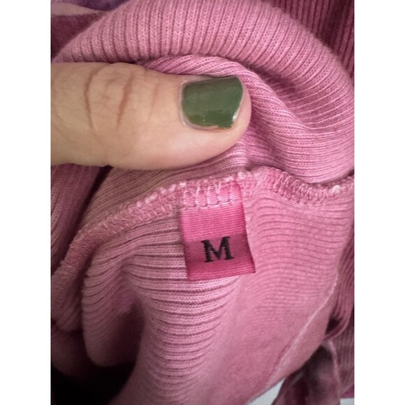 Soft surroundings vintage 90s y2k ruffle pink blouse size M phoebe charmed acid - Picture 5 of 6